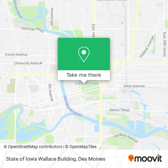 Mapa de State of Iowa Wallace Building