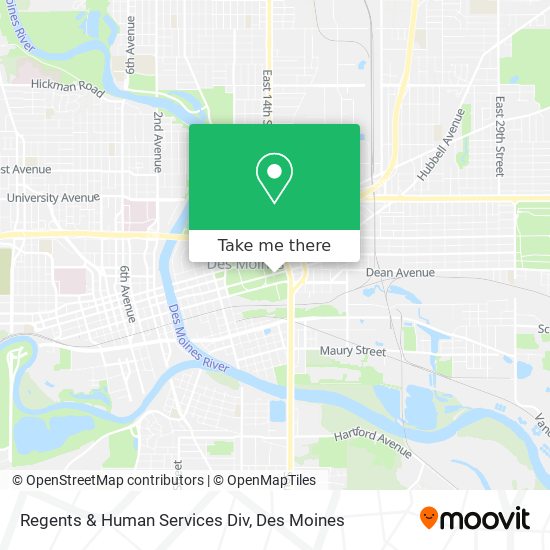 Regents & Human Services Div map