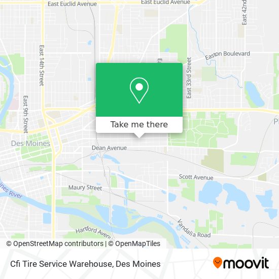 Mapa de Cfi Tire Service Warehouse