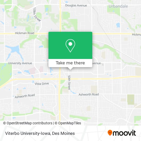 Mapa de Viterbo University-Iowa