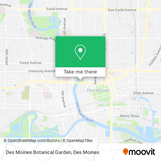 Mapa de Des Moines Botanical Garden