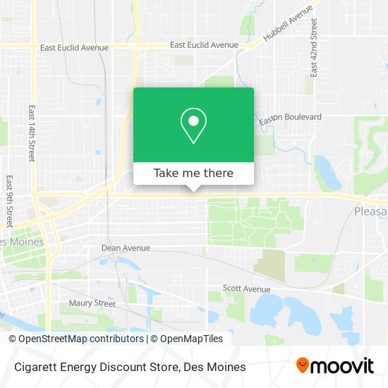 Mapa de Cigarett Energy Discount Store