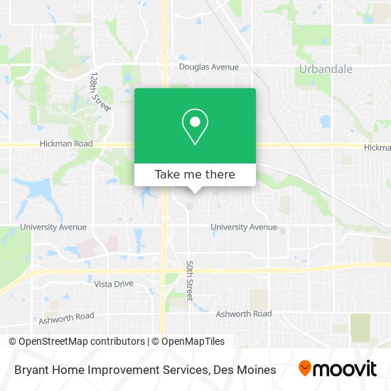 Bryant Home Improvement Services map