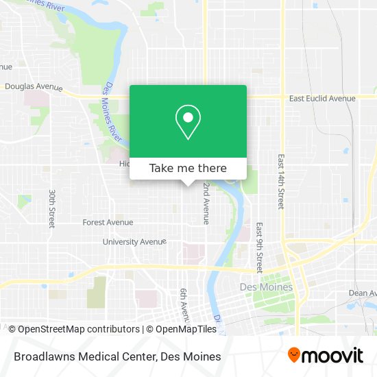 Broadlawns Medical Center map