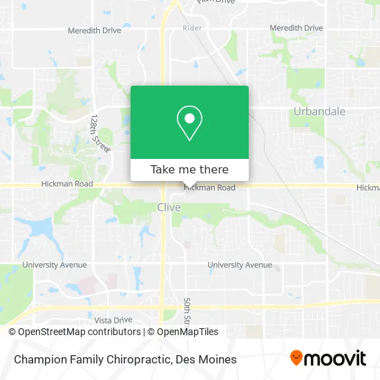 Champion Family Chiropractic map