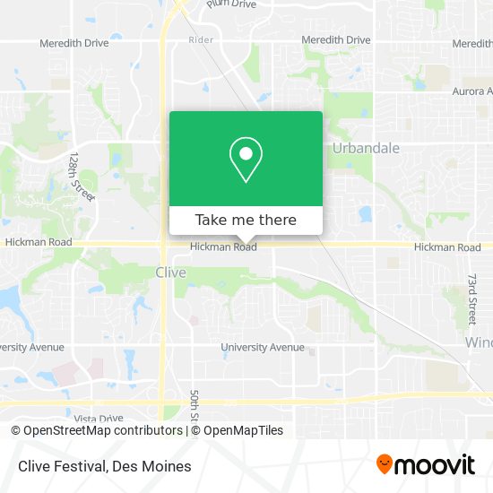 Clive Festival map