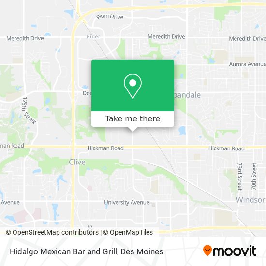 Hidalgo Mexican Bar and Grill map