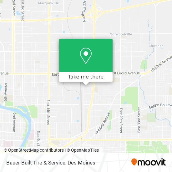 Mapa de Bauer Built Tire & Service