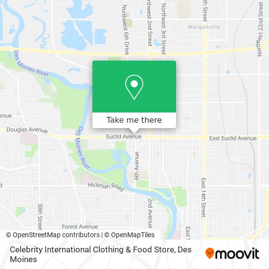 Mapa de Celebrity International Clothing & Food Store