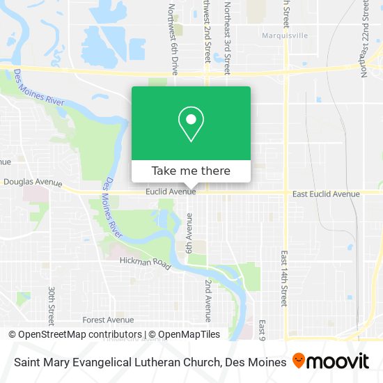 Saint Mary Evangelical Lutheran Church map