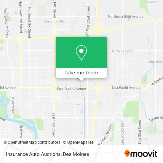Insurance Auto Auctions map