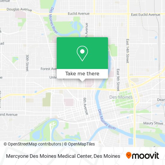 Mercyone Des Moines Medical Center map