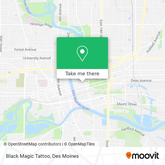 Black Magic Tattoo map