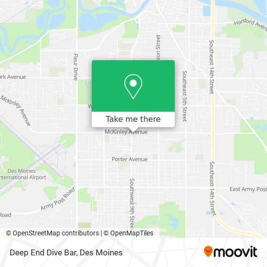 Deep End Dive Bar map