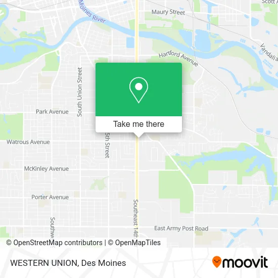 Mapa de WESTERN UNION