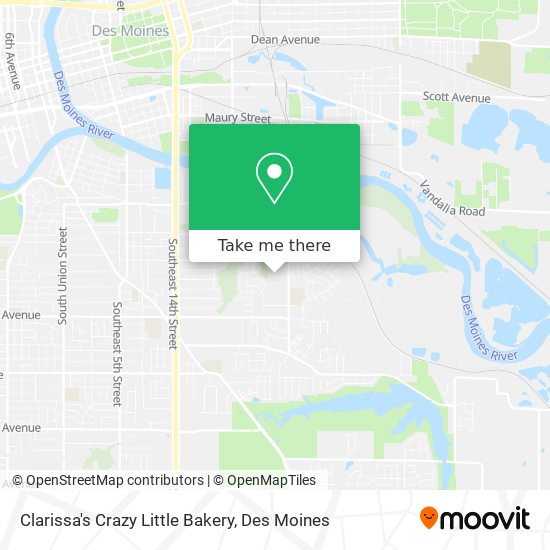 Clarissa's Crazy Little Bakery map