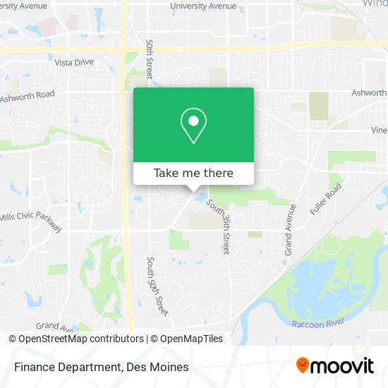 Finance Department map