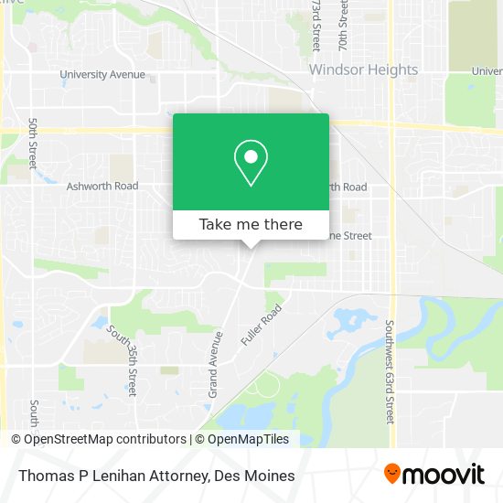 Thomas P Lenihan Attorney map