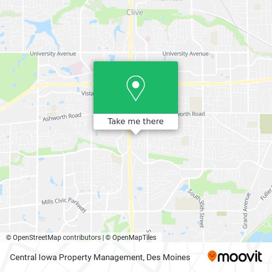 Central Iowa Property Management map