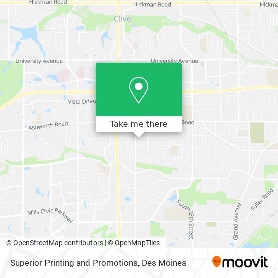 Superior Printing and Promotions map