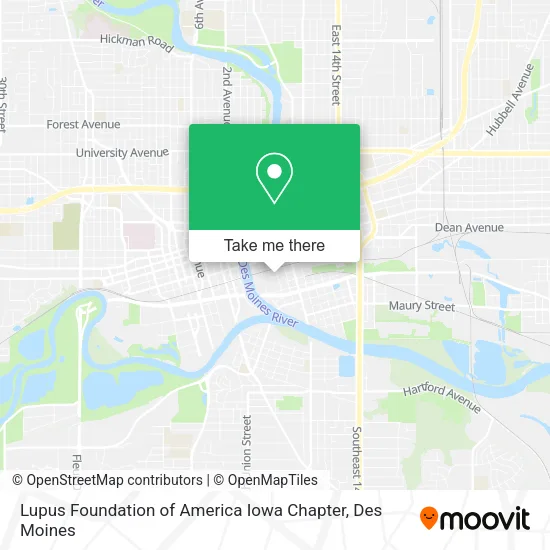 Lupus Foundation of America Iowa Chapter map