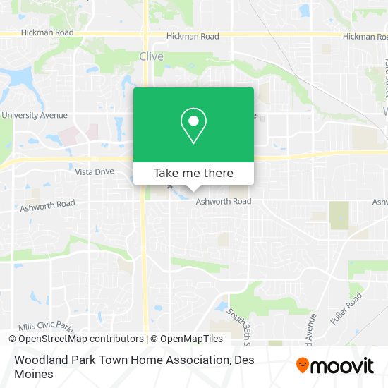 Woodland Park Town Home Association map