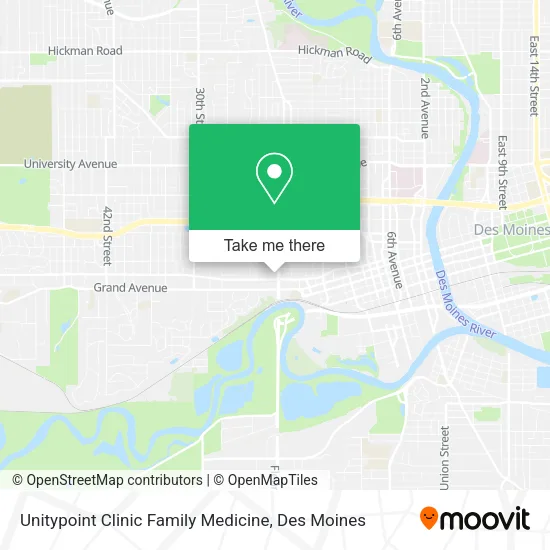 Mapa de Unitypoint Clinic Family Medicine