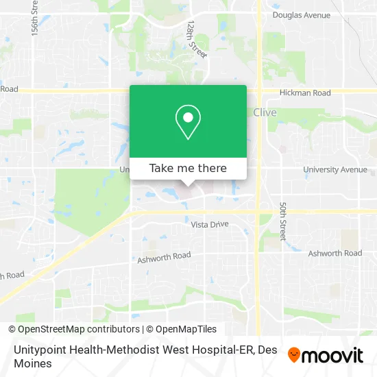 Unitypoint Health-Methodist West Hospital-ER map