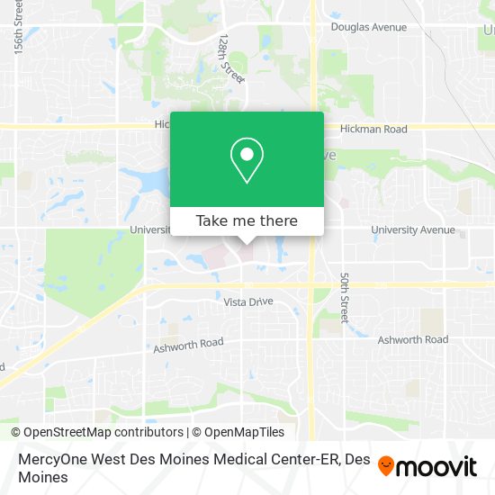 Mapa de MercyOne West Des Moines Medical Center-ER