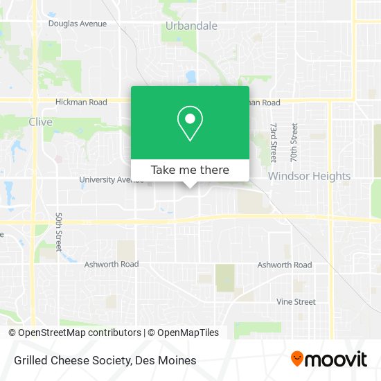 Mapa de Grilled Cheese Society