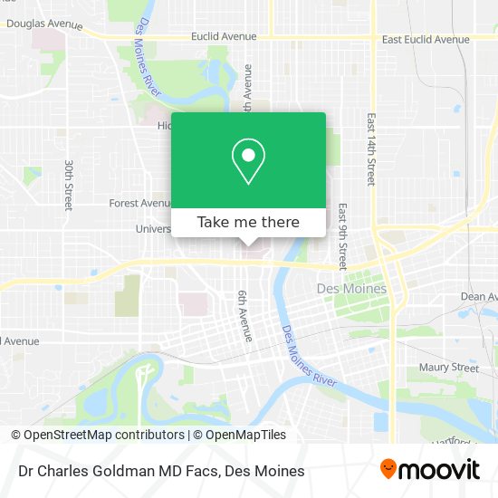 Dr Charles Goldman MD Facs map