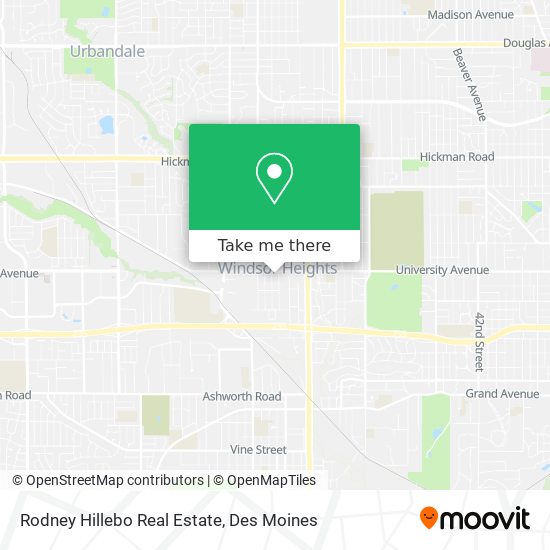 Rodney Hillebo Real Estate map