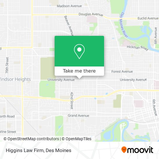 Higgins Law Firm map