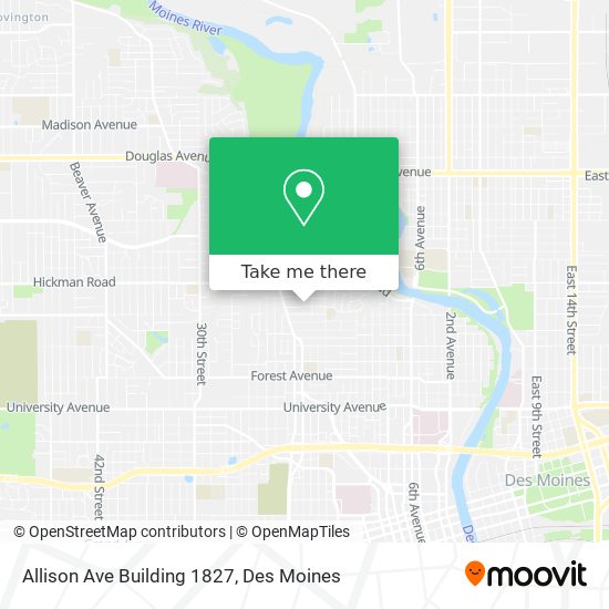Allison Ave Building 1827 map