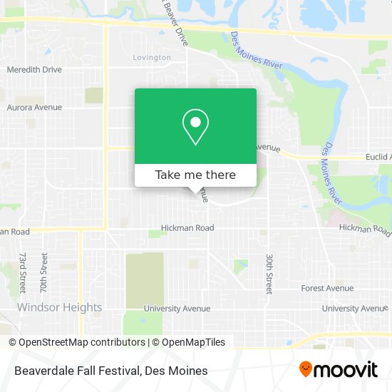 Beaverdale Fall Festival map