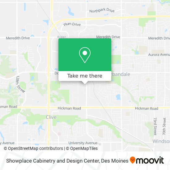 Showplace Cabinetry and Design Center map