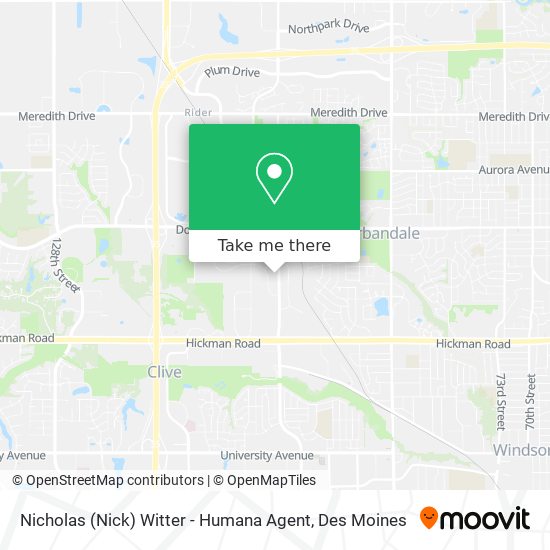 Nicholas (Nick) Witter - Humana Agent map