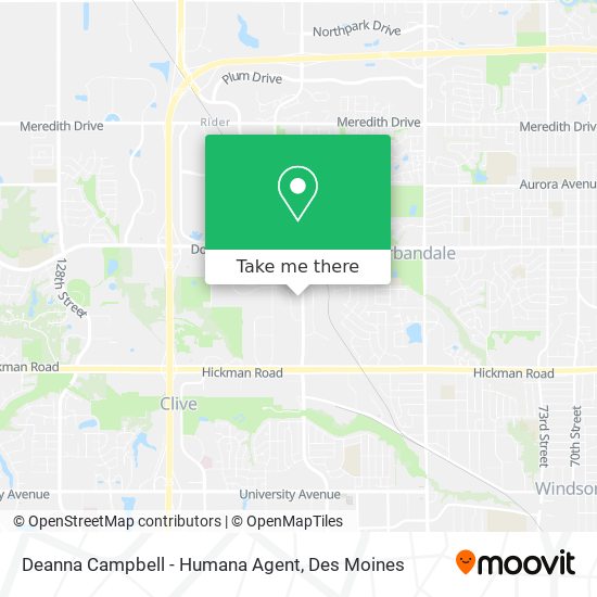 Deanna Campbell - Humana Agent map