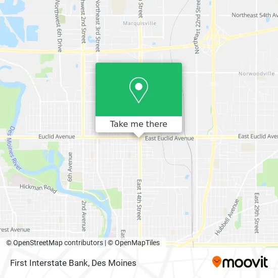 First Interstate Bank map