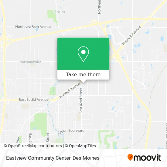 Eastview Community Center map