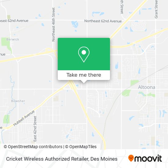 Mapa de Cricket Wireless Authorized Retailer