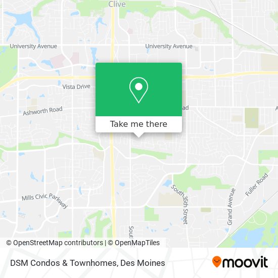 DSM Condos & Townhomes map
