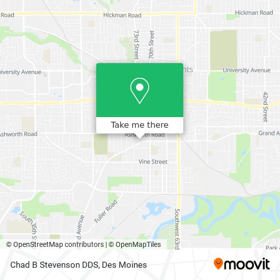 Chad B Stevenson DDS map