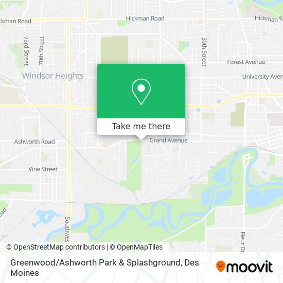 Greenwood / Ashworth Park & Splashground map
