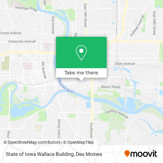 Mapa de State of Iowa Wallace Building