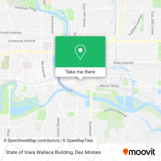 State of Iowa Wallace Building map