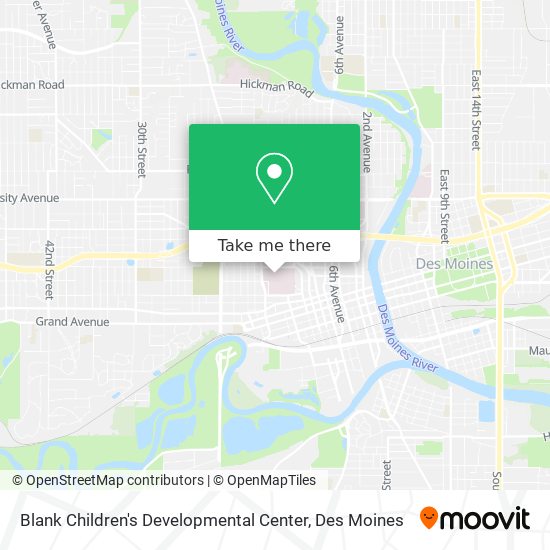 Blank Children's Developmental Center map