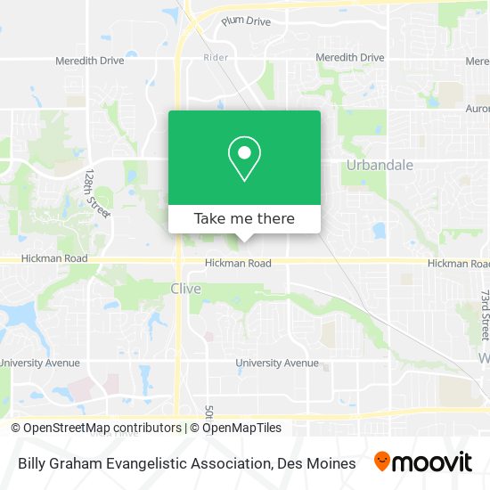 Mapa de Billy Graham Evangelistic Association