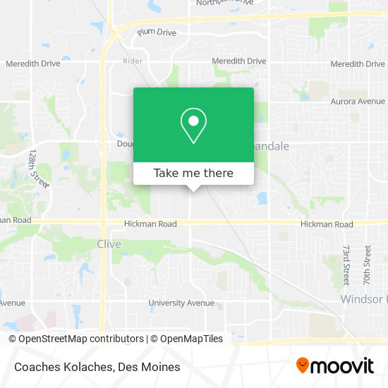 Coaches Kolaches map