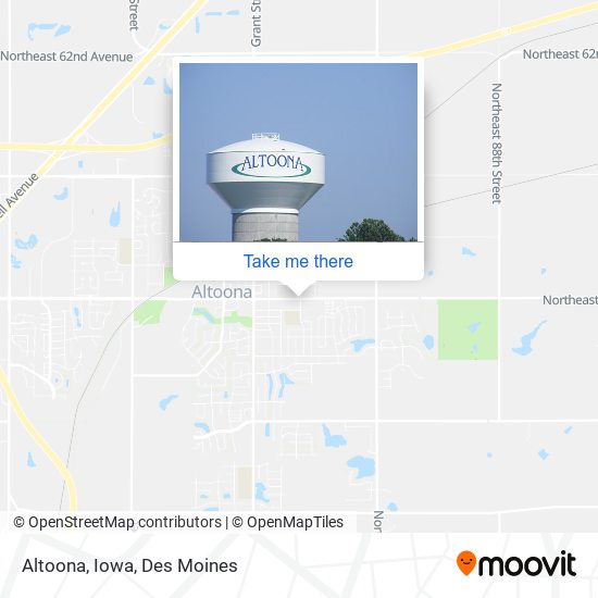 Mapa de Altoona, Iowa